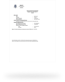 Belçika vatandaşlığı kayıt belgesi 