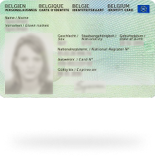 Belçika kimlik kartı (ID) 