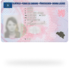 Avrupa standartlarına uygun sürücü belgesi (isteğe bağlı, değişim sonrası) 