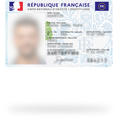 Kimlik kartı (Carte d'identité) 